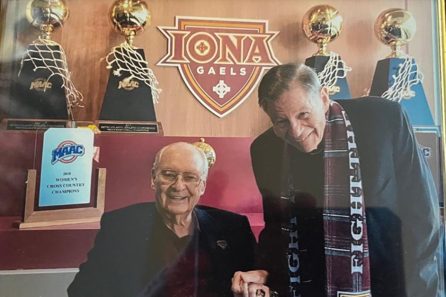 Br. Cussen in Athletics Center