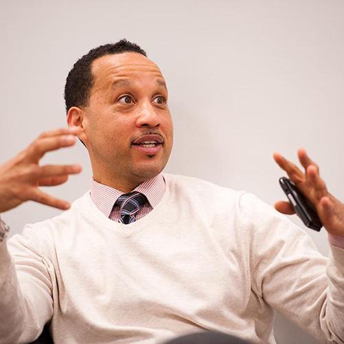 An education student in the classroom.