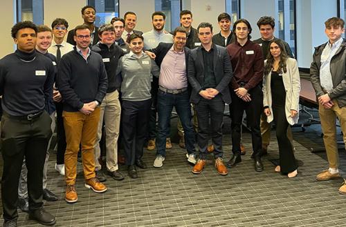 Students visit Barron's.