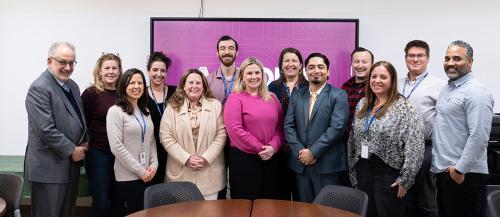 Iona administration with teachers and administration from the Bronxville school district.