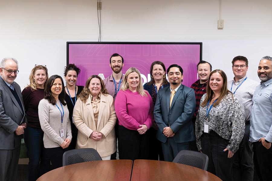 Iona leadership and Bronxville Educators at an AI presentation.