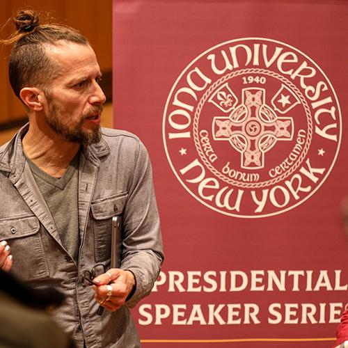 D. Graham Burnett at the Presidential Speaker Series.