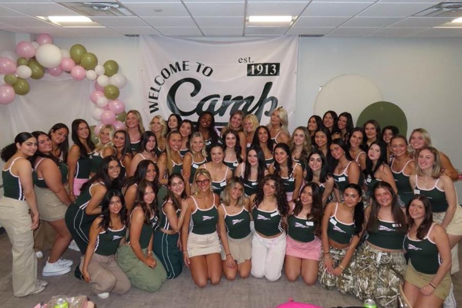 Phi Sigma Sigma at a camp.