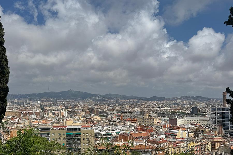 View of the city of Barcelona.