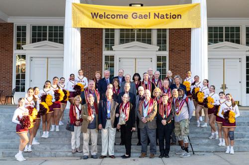 A class reunion at the 2025 homecoming.