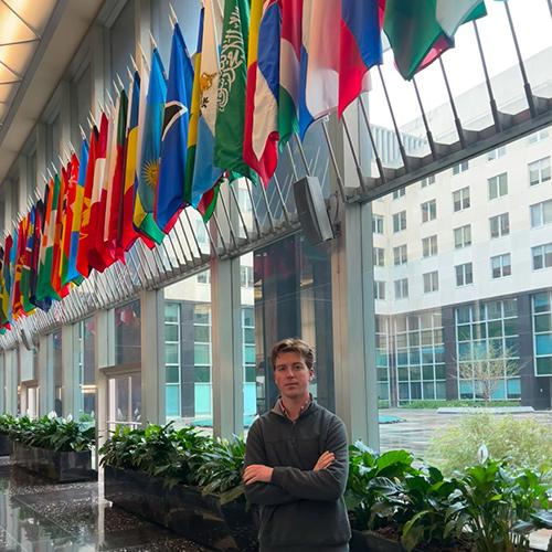 Connor Murray at the UN.