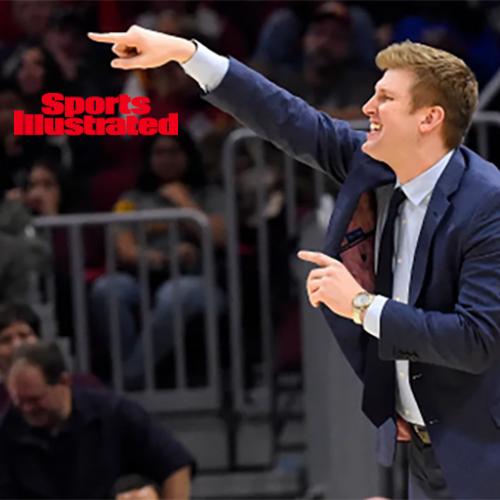 Dan Geriot coacing with the Sports Illustrated logo in the corner.