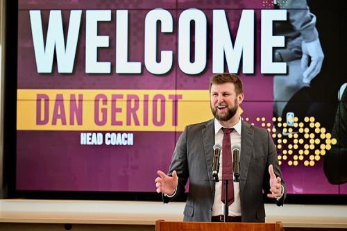 Dan Geriot at the press conference.