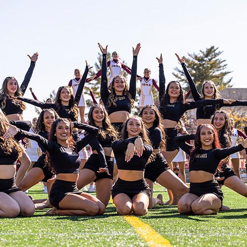 The Dance Team on Mazzella Field.