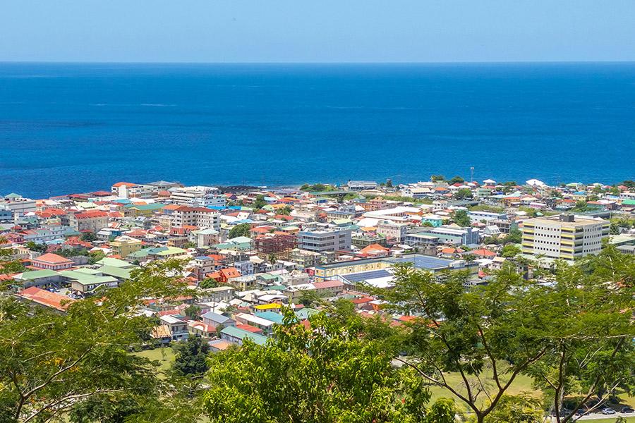 The coast of Dominica.