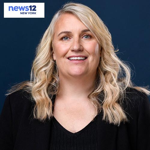 Emma Hayes with the News12 logo.