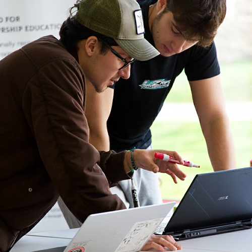 Entrepreneurship students ideate at the Institute.