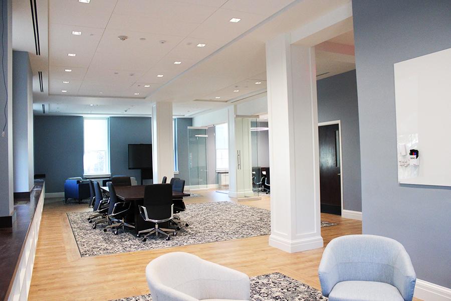 The main space of the Gabelli Center for Teaching & Learning.