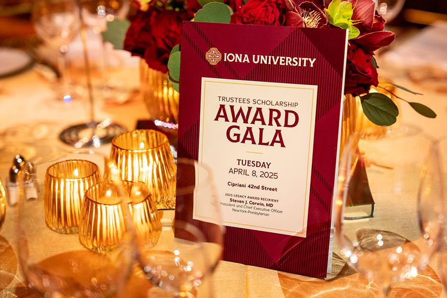 Iona University’s Trustees Scholarship Award Gala was held on April 8, 2025, at Cipriani 42nd Street in New York City.