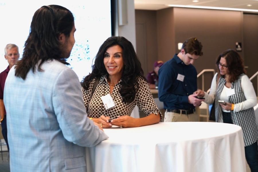 A Gaels Go Further mentor with her mentee.