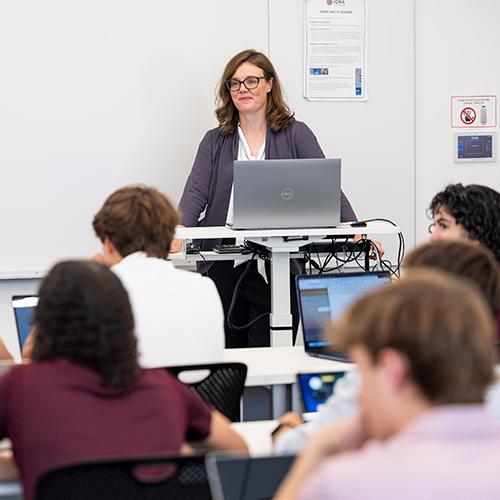 Professor Hardigree teaching. 