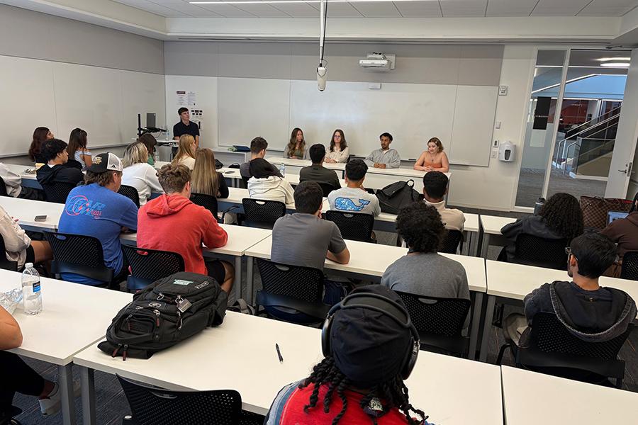 Marketing Club Senior Panel Event.