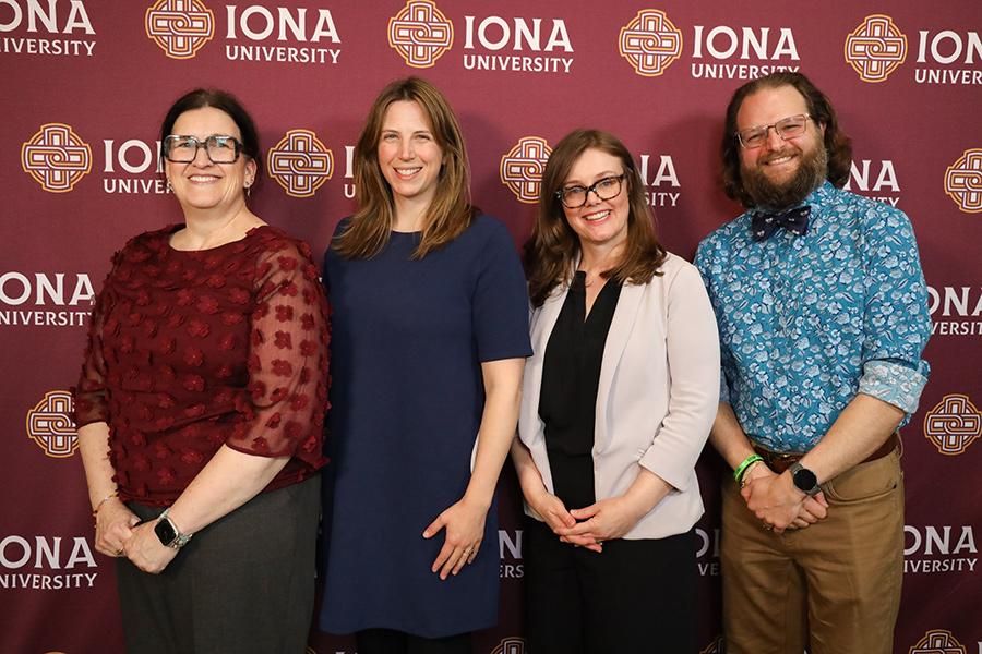 From left to right: Christy Solorio, Ph.D., RN; Ivy Linton Stabell, Ph.D.; Christine Hardigree, Ph.D.; Rob Kissner, MBA.