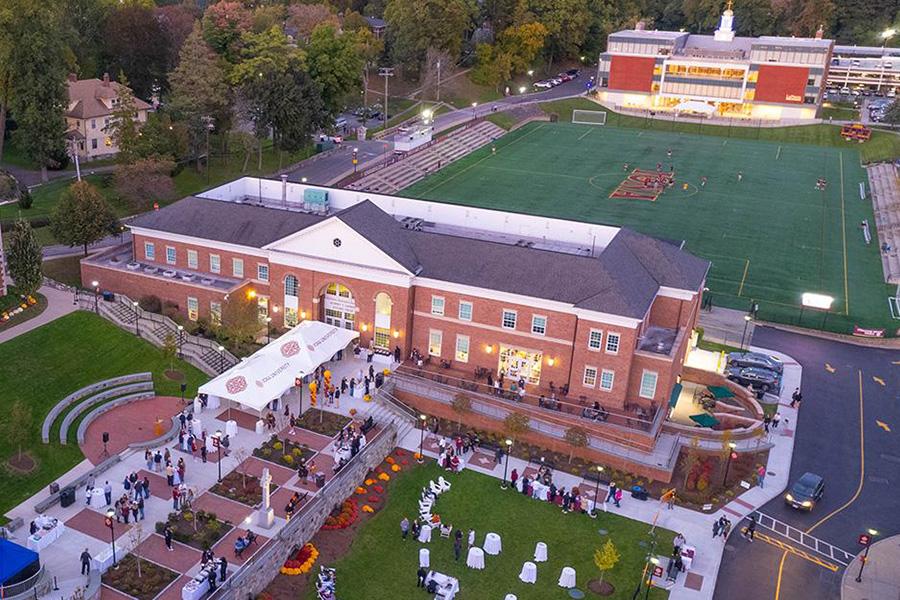 An evening celebration on the Murphy Green.