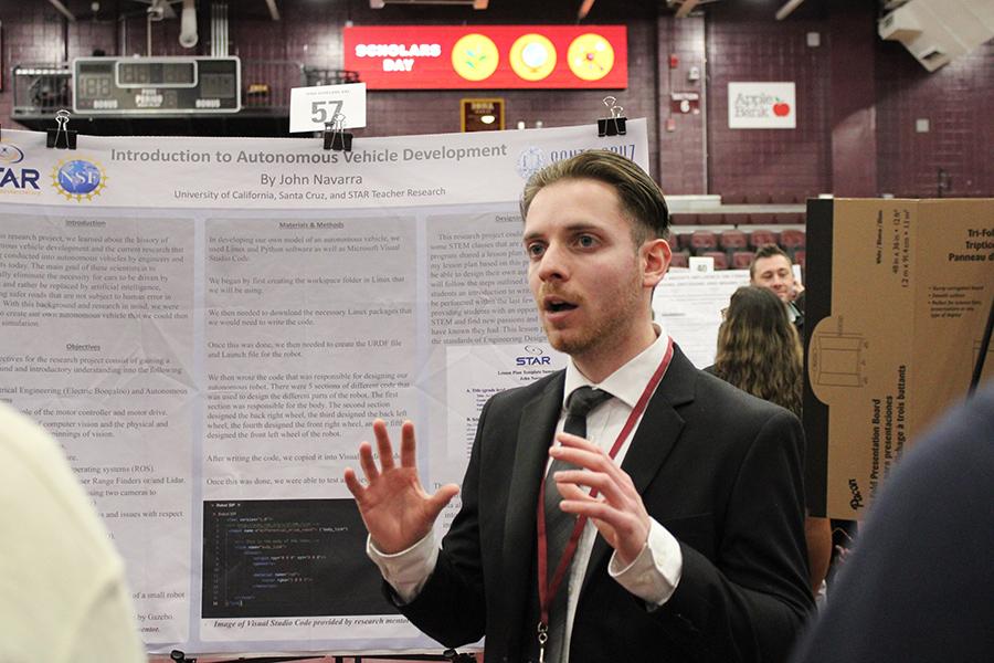 A presentation on self-driving cars at ISD 2025.