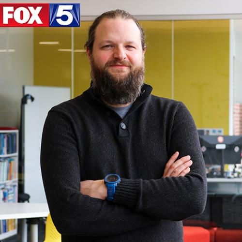 Rob Kissner with the Fox5 logo.