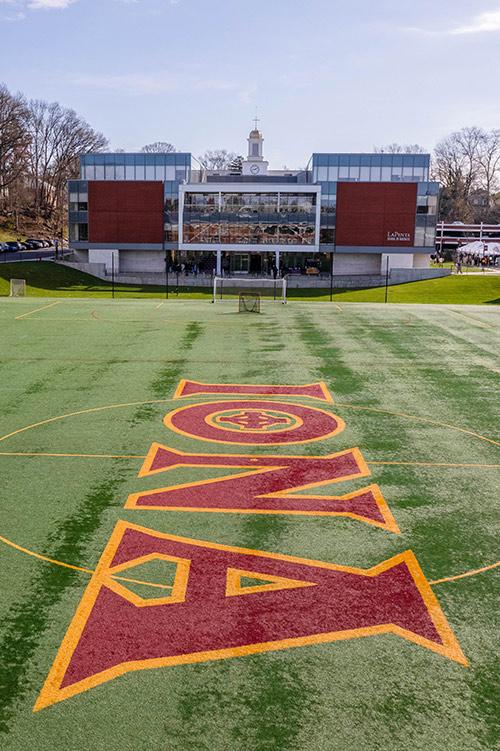 The LaPenta School of Business and Mazzella Field.