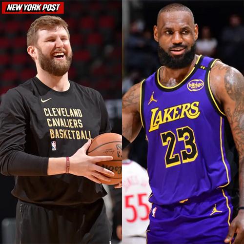 LeBron James and Dan Geriot with New York Post logo.