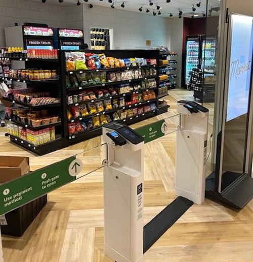 The LSU Market stocked with products.