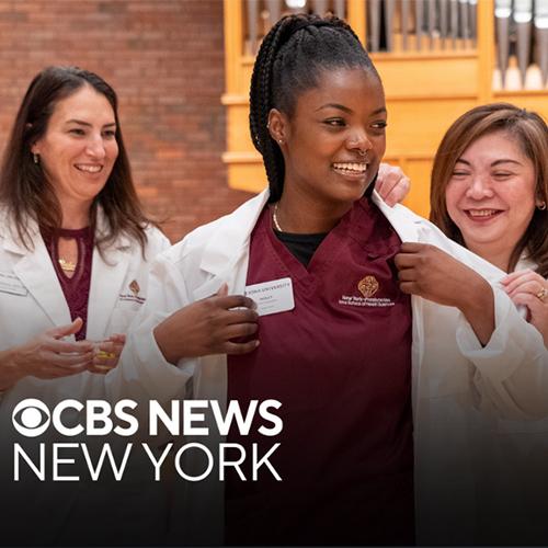 Molly Guillaume and CBS logo.