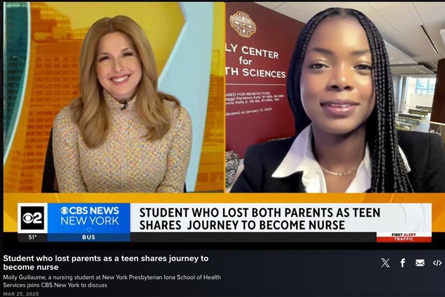 CBS’s Mary Calvi shares Molly Guillaume’s inspiring story live on air.