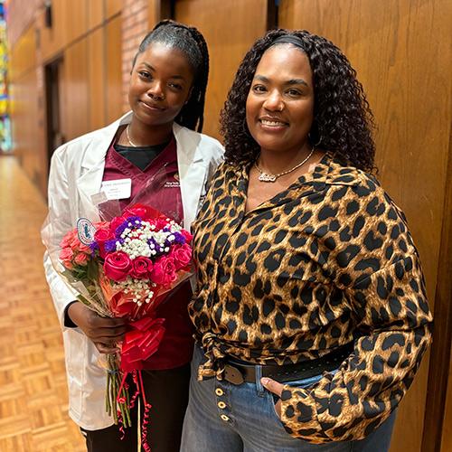 Molly Guillaume and her adopted mother, Michelle Alston.