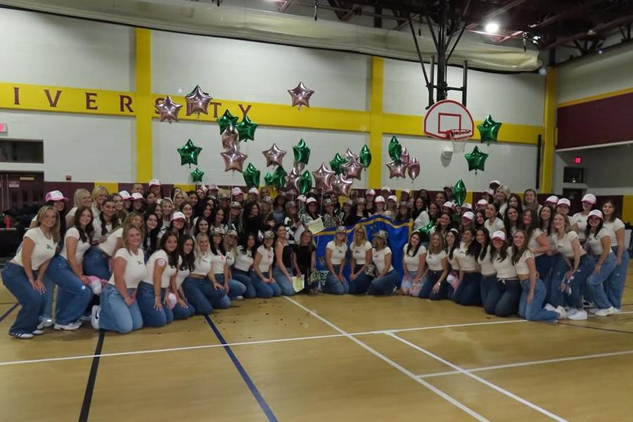 Phi Sig in Mulcahy Gym.