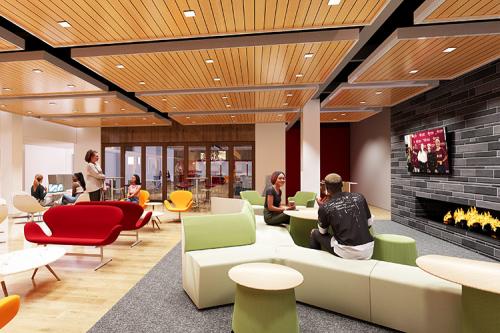 An artist rendition of the new lounge.