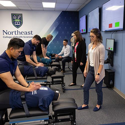 A PT classroom at Northeast College.