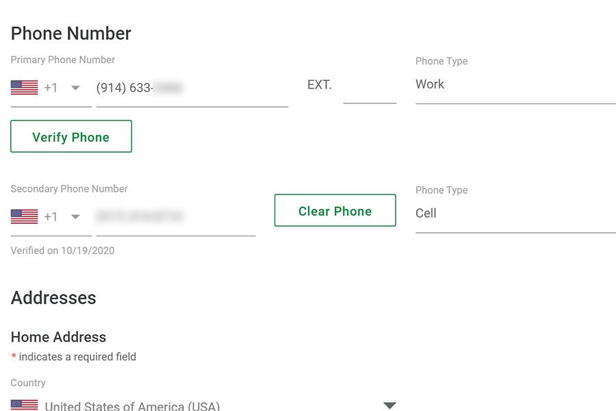 Paycom phone settings