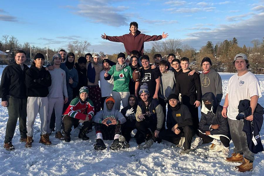 Members of PKP at a touch football game.