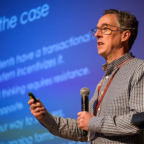 John Warner at The Future of Teaching conference.