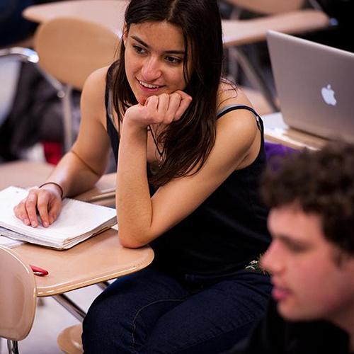 A student in a school psychology class.