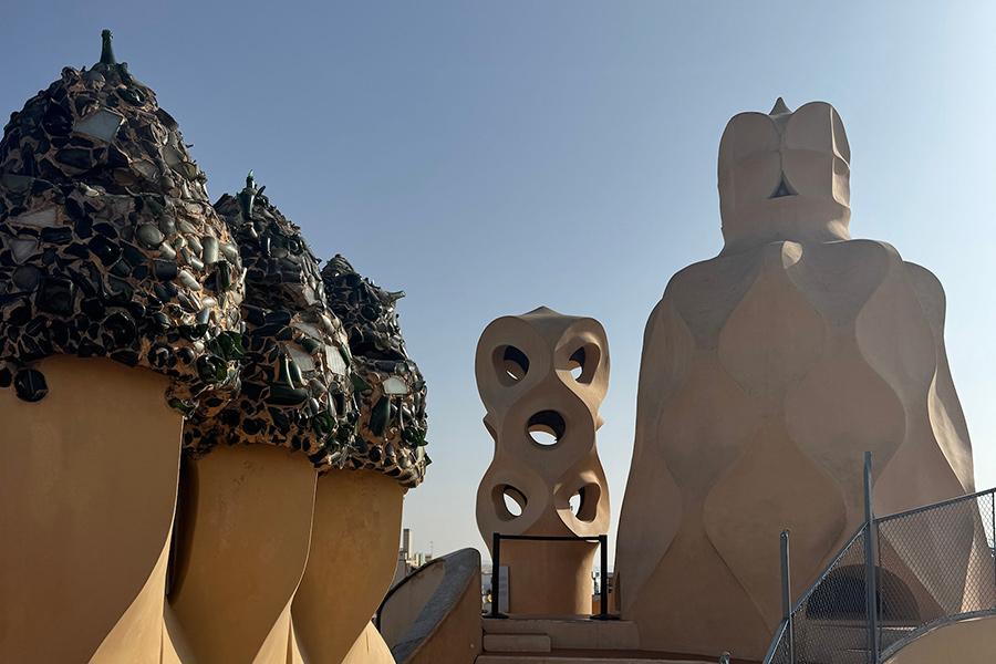 Sculptures in Barcelona.