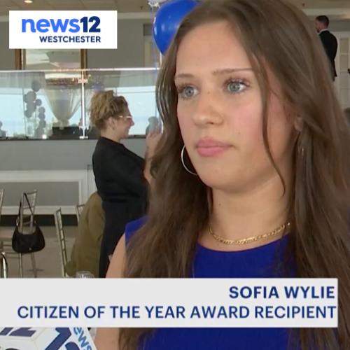 Sofia Wylie and News12 Logo.