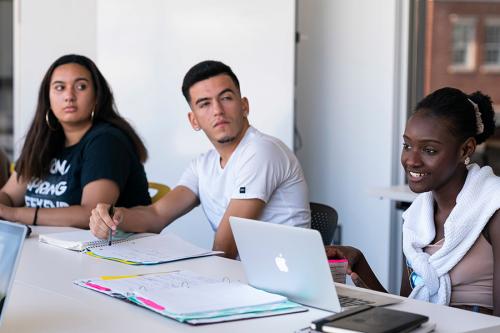 Graduate students in a criminal justice class.