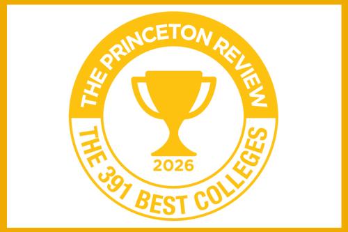 The Princeton Review 391 Best Colleges logo.