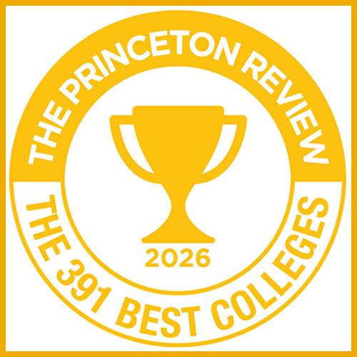 The Princeton Review 391 Best Colleges logo.