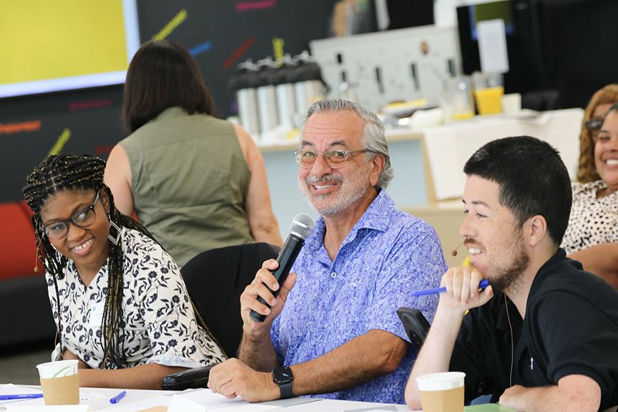 The three judges from IdeaSpark.