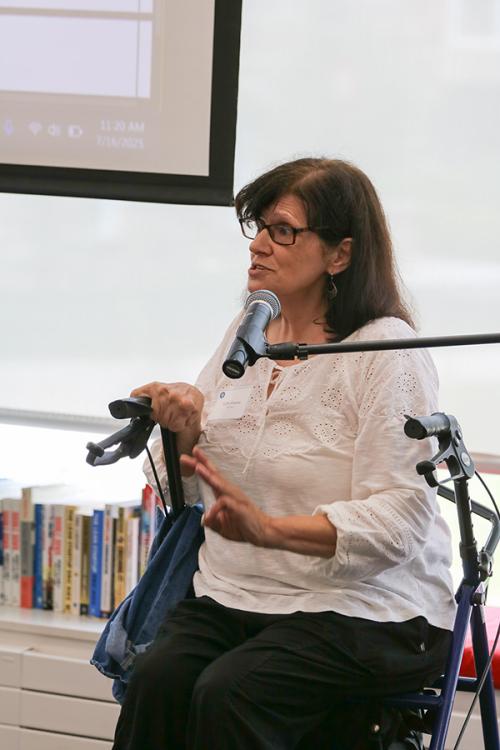 A presenter at the IdeaSpark program.