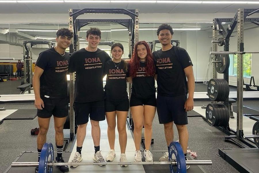 The weightlifting team.