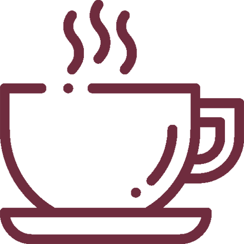 Coffee cup Maroon icon